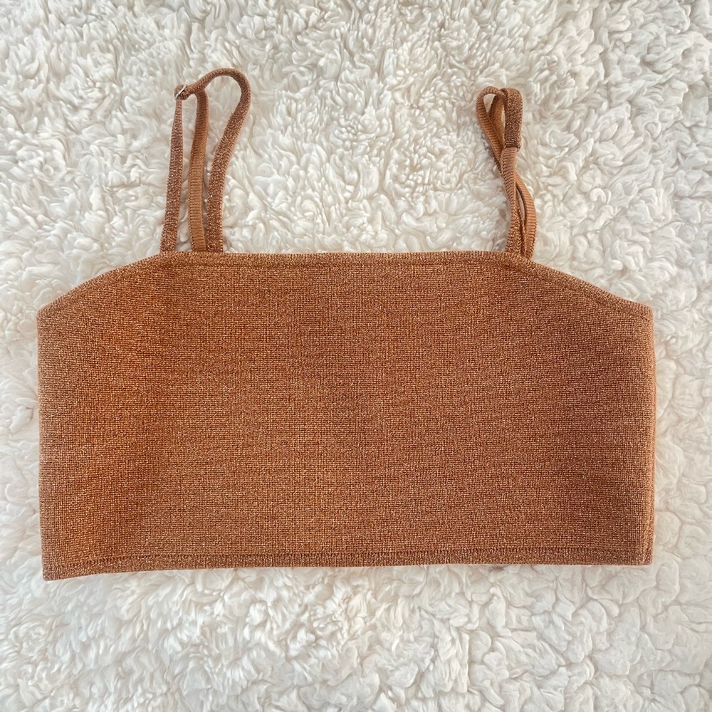 A.L.C shimmer crop top/ Bralette